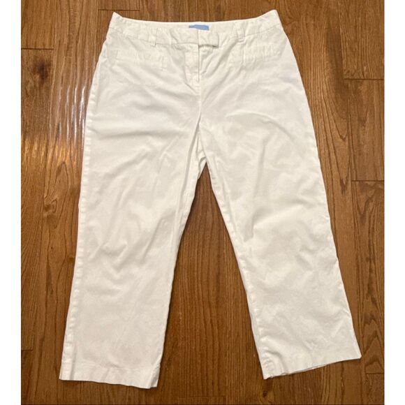 J. McLaughlin white crop wide leg pant size 14 - Picture 10 of 10